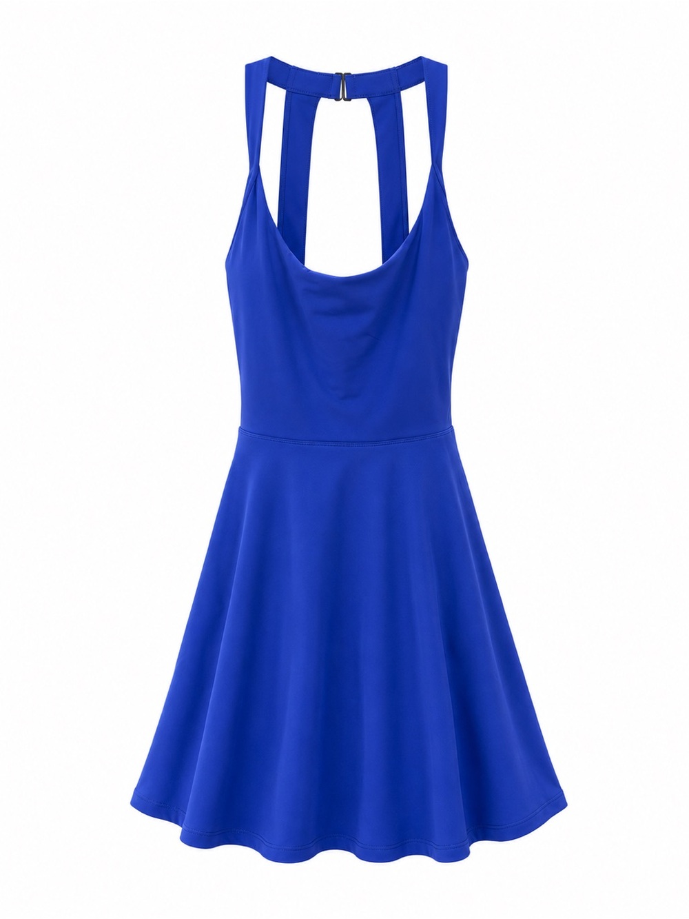Halara SoftlyZero Airy Backless Twisted Cool Touch Easy Peezy Active Dress Blue